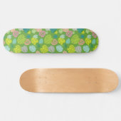 Skateboard Multicolor Feuilles tropicaux 8 (Horz)