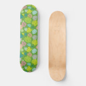 Skateboard Multicolor Feuilles tropicaux 8 (Recto)