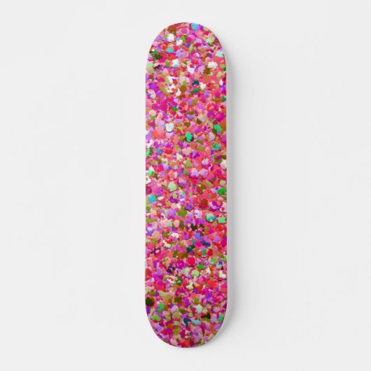 Skateboard Multicolor Modern Modern Grit Glitter #4 (Devant)