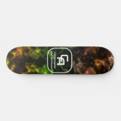 Skateboard Multicolores de monogrammes fumées (Horz)
