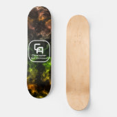 Skateboard Multicolores de monogrammes fumées (Recto)