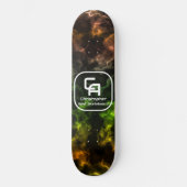 Skateboard Multicolores de monogrammes fumées (Recto)