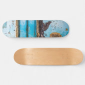 Skateboard Mur bleu et porte (Horz)