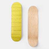 Skateboard mur en brique jaune (Recto)