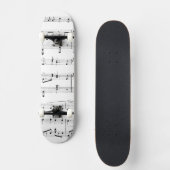 Skateboard Musique en feuille blanche (Recto)