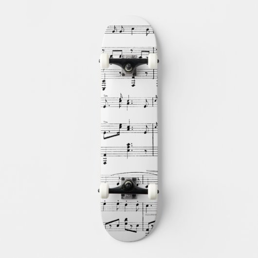 Skateboard Musique en feuille blanche (Recto)