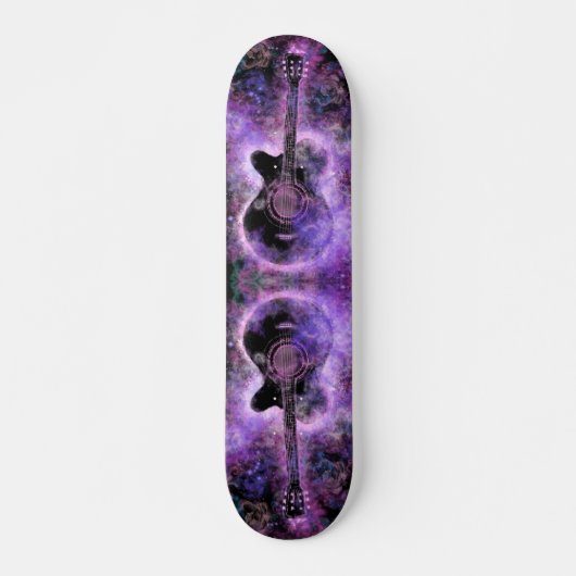 Skateboard Musique guitare romantique - Magie (Devant)