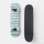 Skateboard Musique Vintage bleu (Recto)