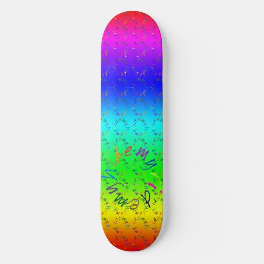 Skateboard My Ride My Hide - funny nonsense text (Recto)