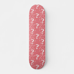 Skateboard Mystère question marque énigme puzzle corail