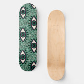 Skateboard "Mystic Emerald Eyes" - Psychedelic Swirl Seamless (Recto)