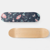 Skateboard Mystic Esoteric rose mal oeil poitrine main marine (Horz)