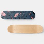 Skateboard Mystic Esoteric rose mal oeil poitrine main marine (Horz)