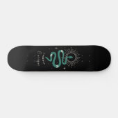 Skateboard Mystic Green Celestin Snake & Name Cosmic Sparkle (Horz)