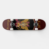 Skateboard Mystic Griffin avec des épées (Horz)