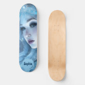Skateboard Mystical Ice Queen - Imaginaire Winter Goddess Art (Recto)