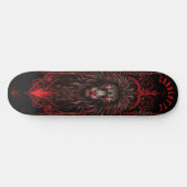 Skateboard Mythical Lion with Tribal Patterns Dark Fantasy (Horz)
