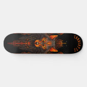 Skateboard Mythical Werewolf Tribal Patterns Dark Fantasy (Horz)