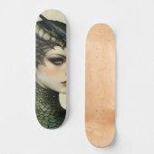 Skateboard Mythologique Dragon Nymph Girly Skate Deck (Recto)