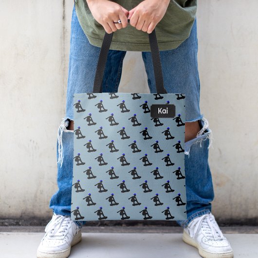 Skateboard - naam/initiaal draagtas