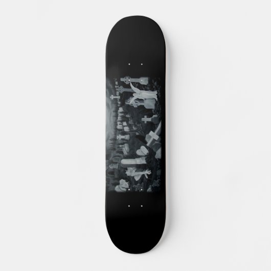 Skateboard Nachts auf dem Friedhof - Engel mit Teufel (Recto)