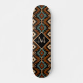 Skateboard Native American Pattern Indian Culture Boho Style (Devant)