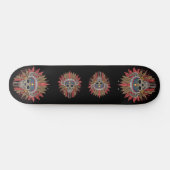 Skateboard Native American Skeleton Chief Skboard (Horz)
