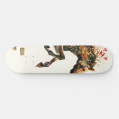 Skateboard Nature Botanique Cheval Floral Jumping (Horz)