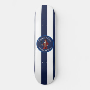 Skateboard Nautical Blue Boy Pirate