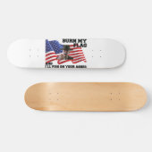 Skateboard Ne brûle pas mon drapeau (Horz)