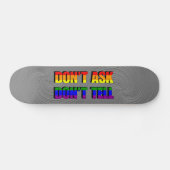 Skateboard Ne demande pas Ne dis pas Planche à roulettes (Horz)