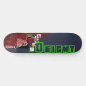 Skateboard Ne mangez pas le chat dans la moitié (Horz)