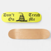 Skateboard Ne marchez pas sur moi la planche à roulettes de (Horz)