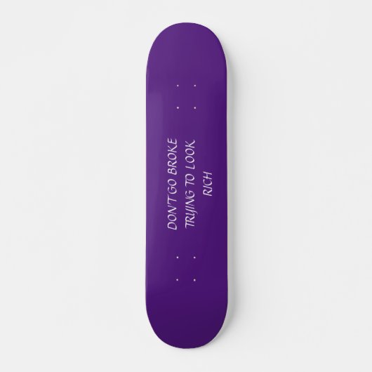 Skateboard NE PAS Patiner (Devant)