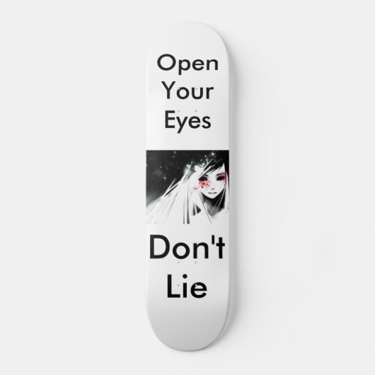Skateboard "Ne vous trouvez pas " (Recto)