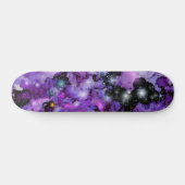 Skateboard Nebula de l'espace violet Étoiles 7 3/4" Skateboar (Horz)