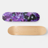 Skateboard Nebula de l'espace violet Étoiles 7 3/4" Skateboar (Horz)