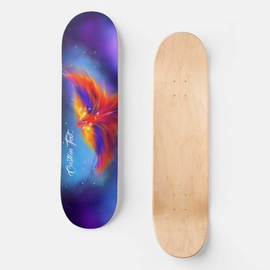 Skateboard Nebula pourpre émergée du Phoenix de l'espace (Recto)
