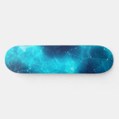 Skateboard Nebula Turquoise | Skateboard cosmique (Horz)