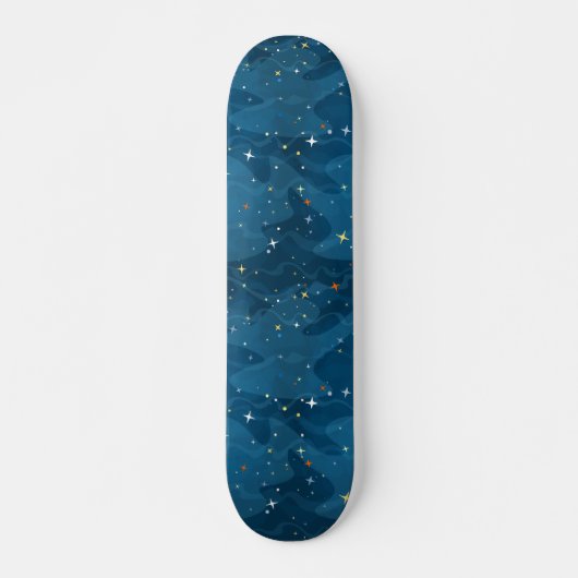 Skateboard Nebula Waves and Stars Pattern ✨ (Devant)