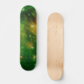 Skateboard Nébuleuse de gaz vert GL490 - Photo spatiale de la (Recto)