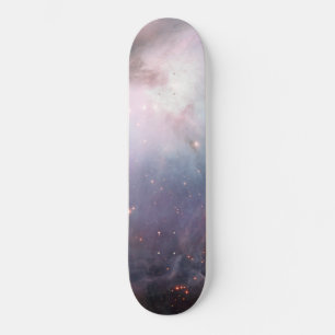 Skateboard Nébuleuse Orion Astronomie bleu marron beige ciel