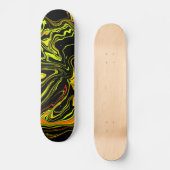 Skateboard negra con amarillo (Recto)