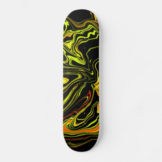 Skateboard negra con amarillo (Recto)