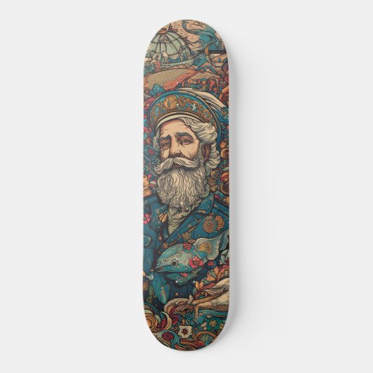 Skateboard Nemo psychédélique colorée (Recto)