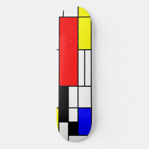 Skateboard Néo--plasticism style 1 de Mondrian