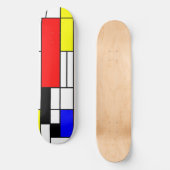 Skateboard Néo-plasticisme Style mondrien 1 (Recto)