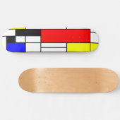 Skateboard Néo-plasticisme Style mondrien 1 (Horz)