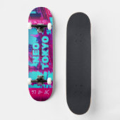 Skateboard Neo Tokyo Cyberpunk Car Synthwave Street (Recto)