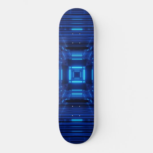 Skateboard Néon bleu (Recto)